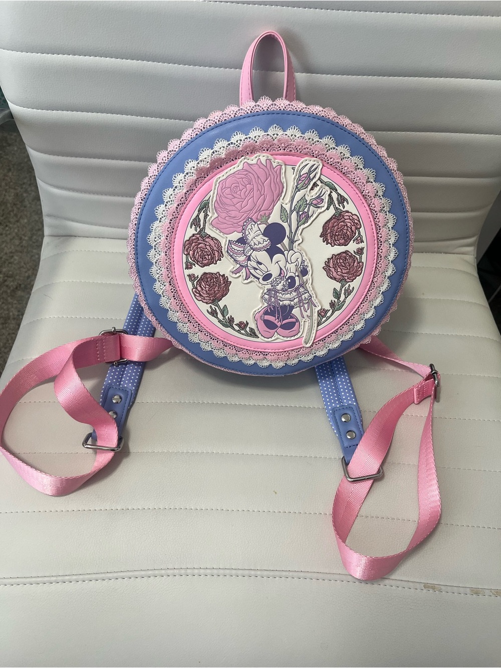 Loungefly Disney Minnie Mouse Floral and Lace Mini Backpack